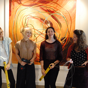 2016 C Art young curators at work in Rheged Gallery